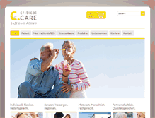 Tablet Screenshot of criticalcare.de